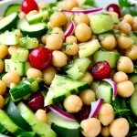 Easy Chickpea Salad with Lemon Dressing