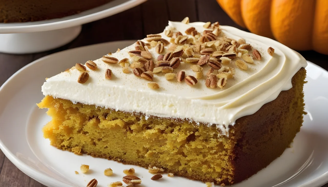 Pumpkin Cake with Cream Cheese Frosting