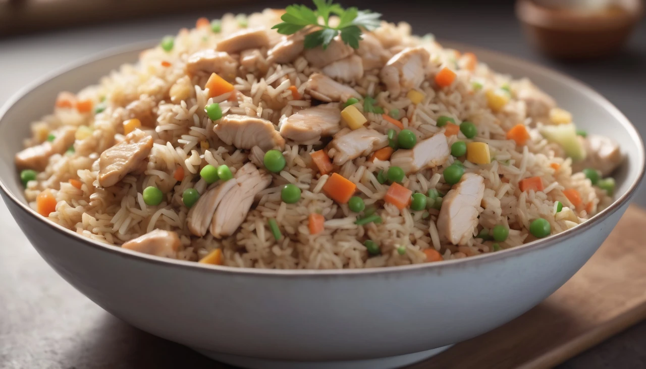 Easy Chicken Fried Rice with Eggs