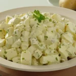 Simple Potato Salad with Eggs and Mayonnaise