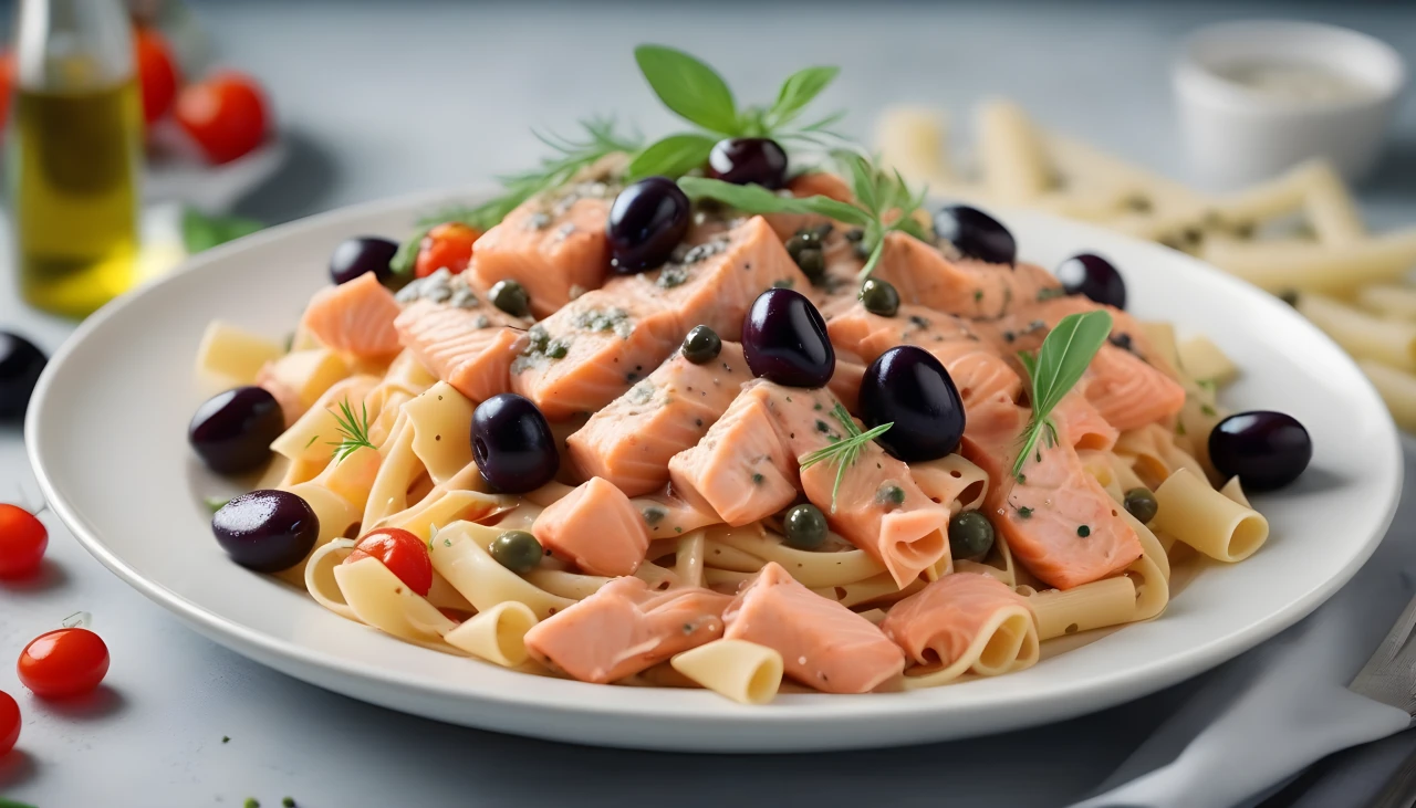 Simple Salmon Pasta without Cream