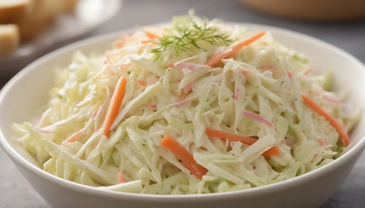 Traditional Coleslaw with Mayonnaise