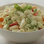 Creamy Pasta Salad with Mayo and Sour Cream