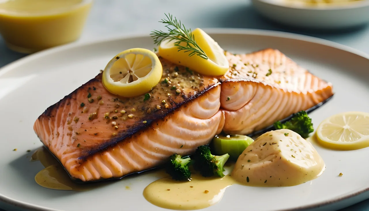 Baked Salmon with Dijon Mustard and Honey