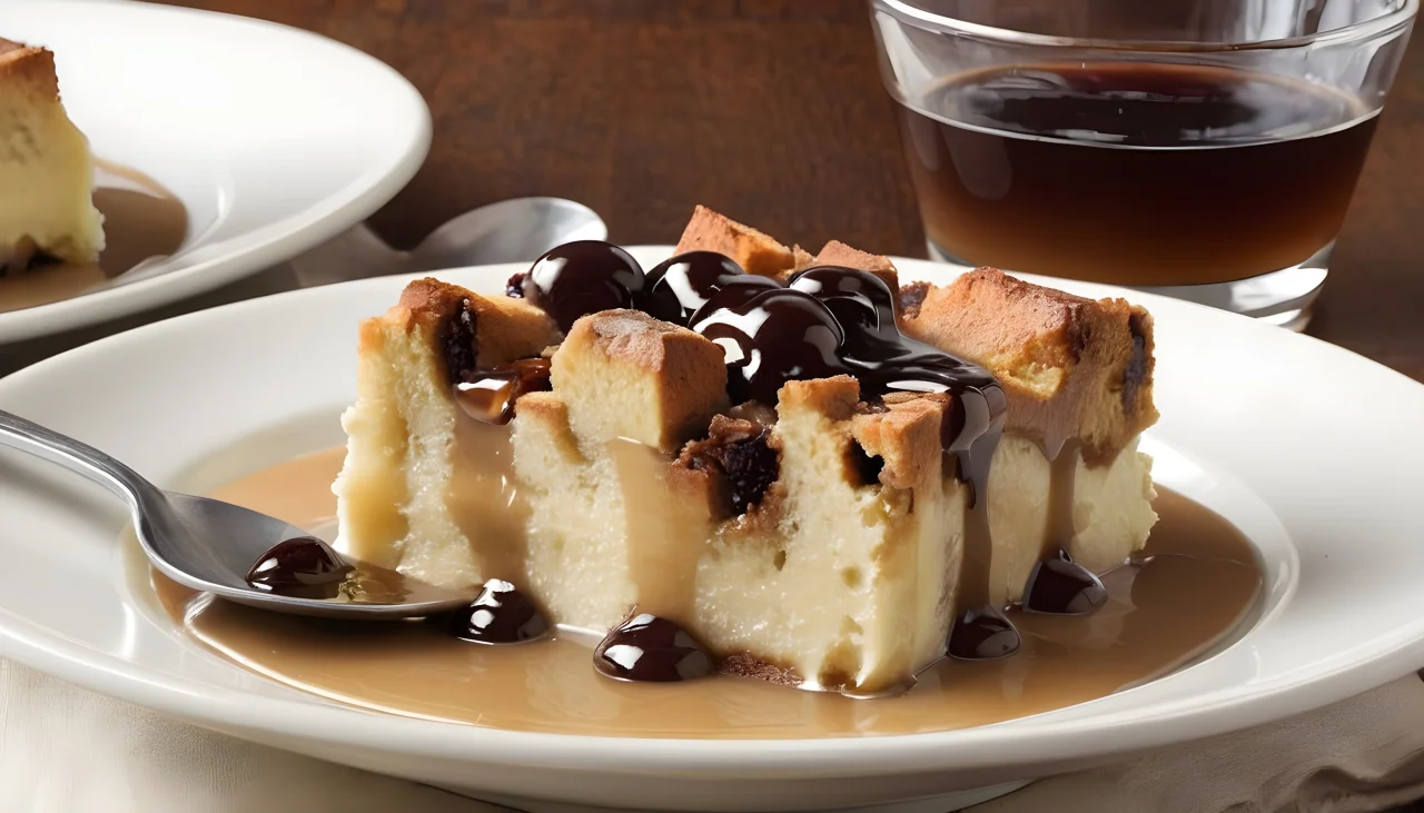 Bread Pudding with Bourbon Sauce (Rum or Whiskey)
